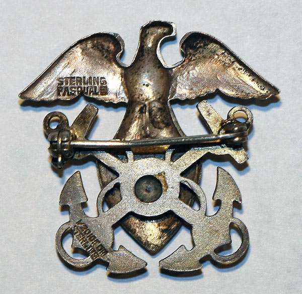 USネイビー バッジ STERLING PASQUALE USN（WWII USMC USN Navy