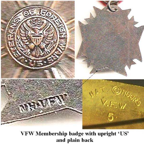 VFW National Headquarters Badge - Page 2 - VETERANS' ORGANIZATIONS - U ...