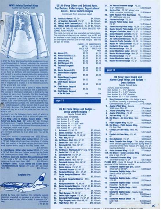 1981 "Kaufmans West" Army & Navy Surplus catalogue Page 2 EPHEMERA