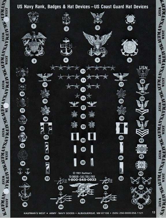 1981 "Kaufmans West" Army & Navy Surplus catalogue Page 2 EPHEMERA