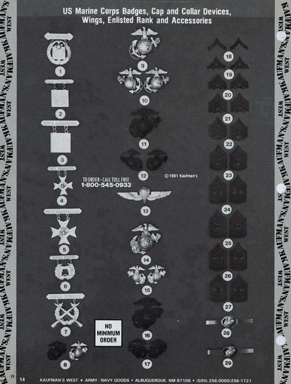 1981 "Kaufmans West" Army & Navy Surplus catalogue Page 2 EPHEMERA