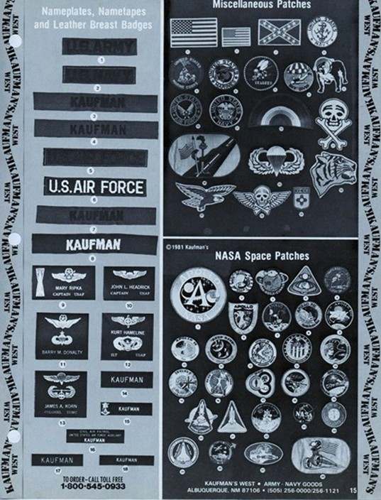 1981 "Kaufmans West" Army & Navy Surplus catalogue Page 2 EPHEMERA