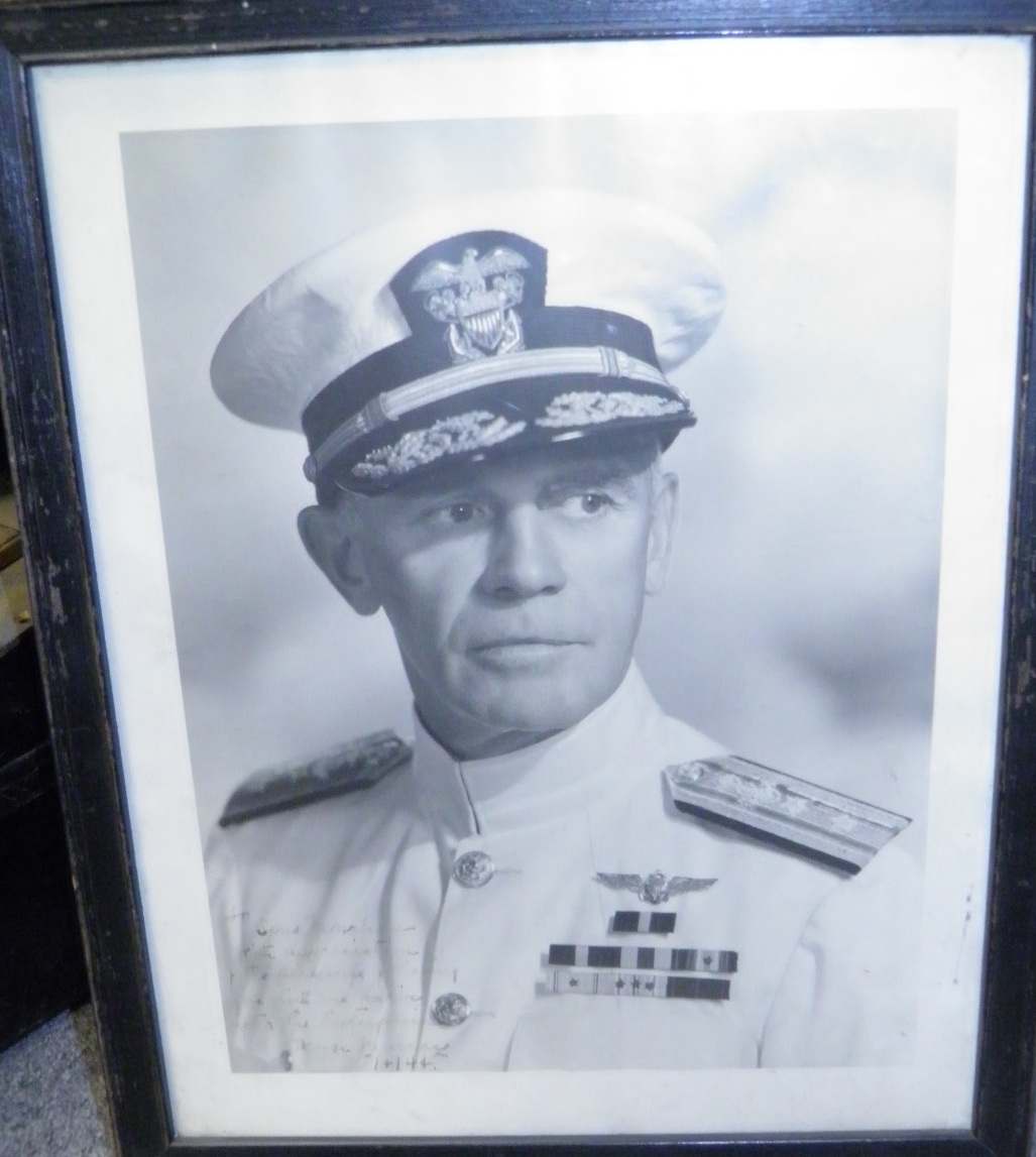 Photo Vice Admiral Murray Commander Enterprise CV6 WWII