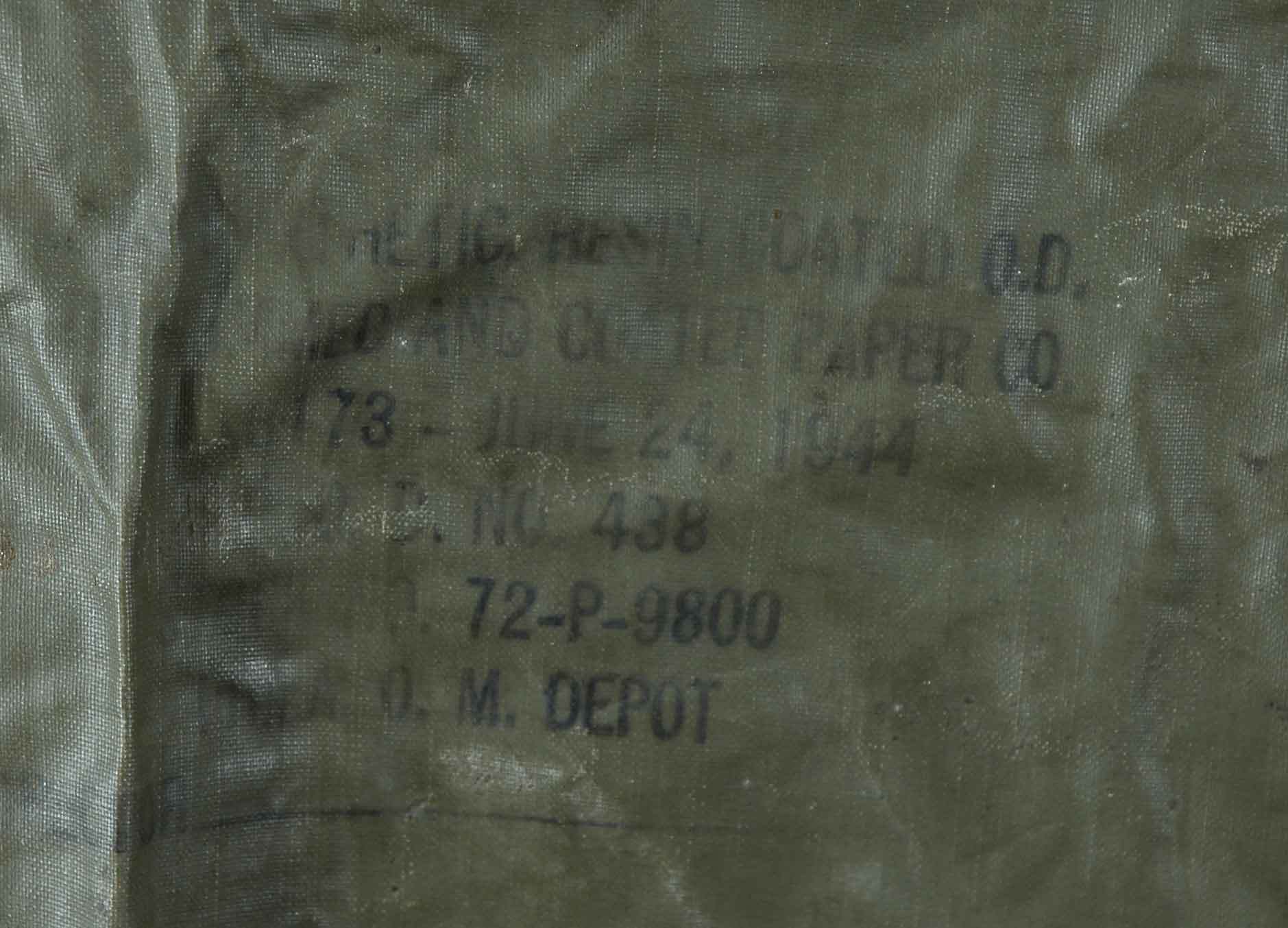 WW2 Poncho - FIELD & PERSONAL GEAR SECTION - U.S. Militaria
