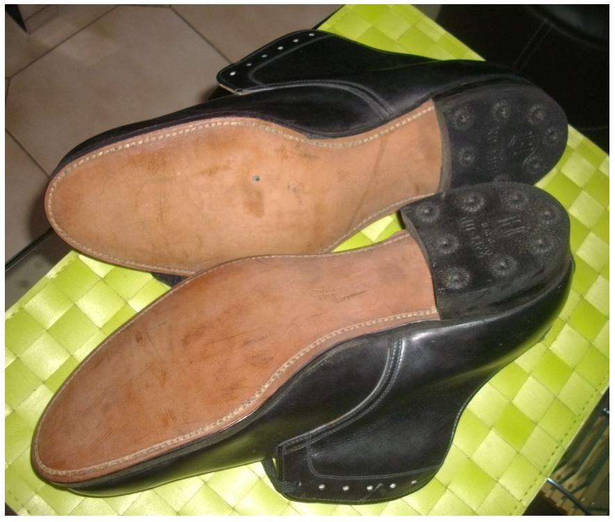 Black ww2 low quarter shoes Dated July 22 1944 UNIFORMS U.S