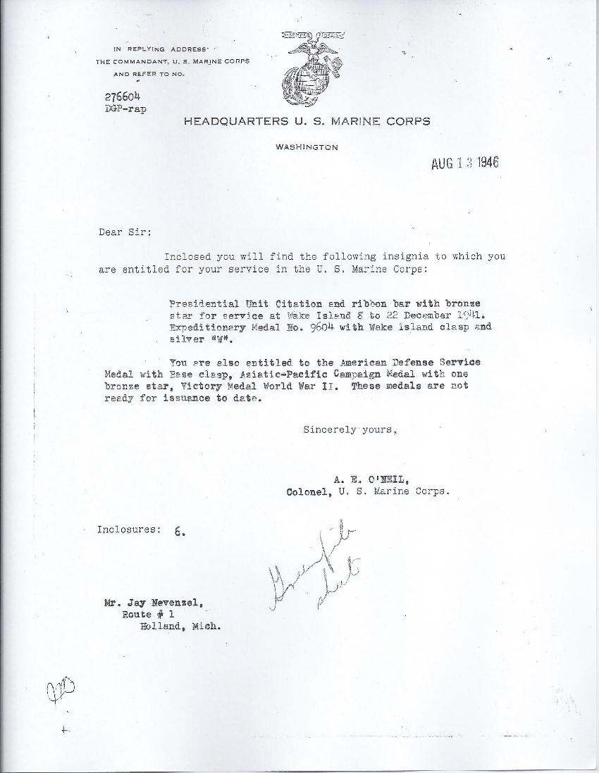 Wake Island Survivor - UNIFORMS - U.S. Militaria Forum