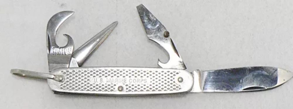 WWII US Marine Corps Utility pocket knife - EDGED WEAPONS - U.S. 