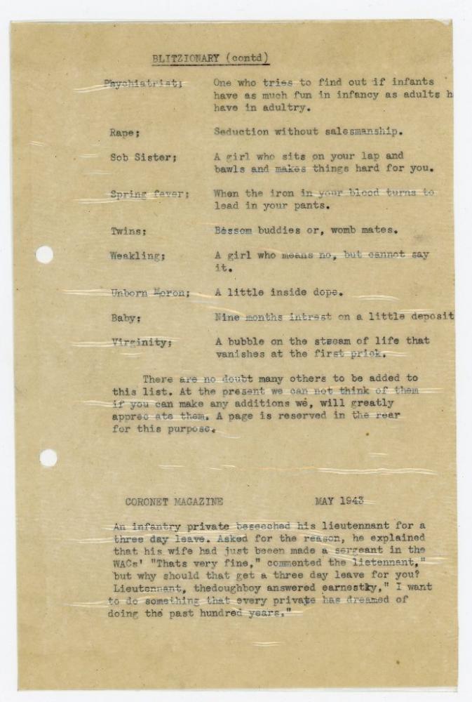 Warning: R-Rated, WW2 Soldier Field Manual - 