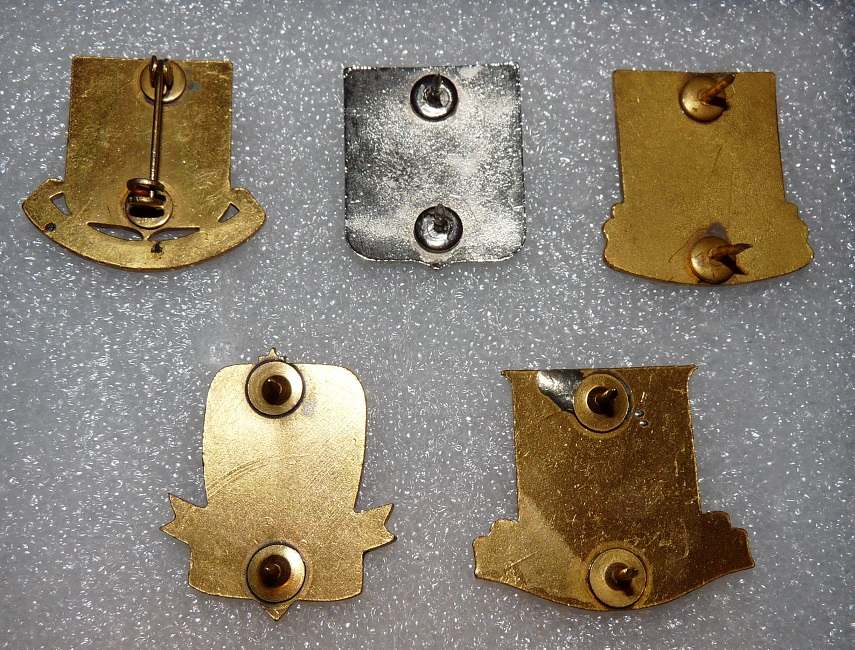 5 different DUI - German made? - DISTINCTIVE UNIT INSIGNIA / UNIT ...