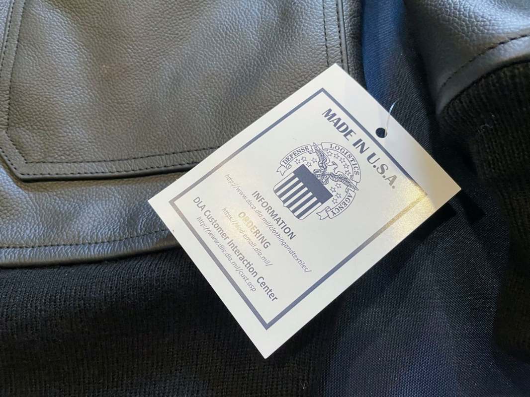 Swo leather jacket navy top