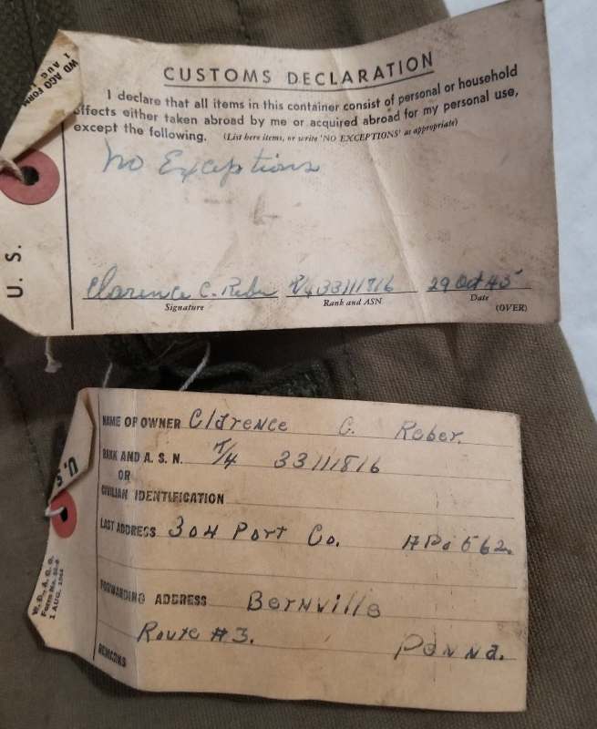 REBERCLARENCEC DOG TAG IDENTITY ITEMS (DOG TAGS, BRACELETS, ETC