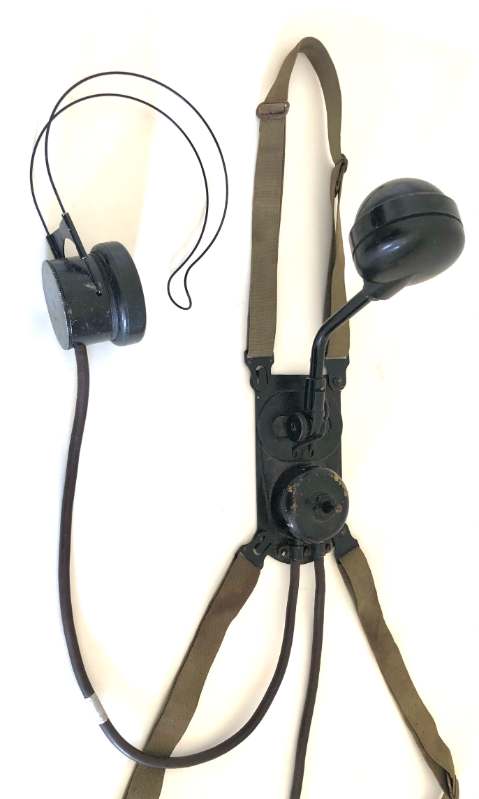 WWII USMC Artillery EE-8 Field Phone-TD-1 Chest Set-R-22