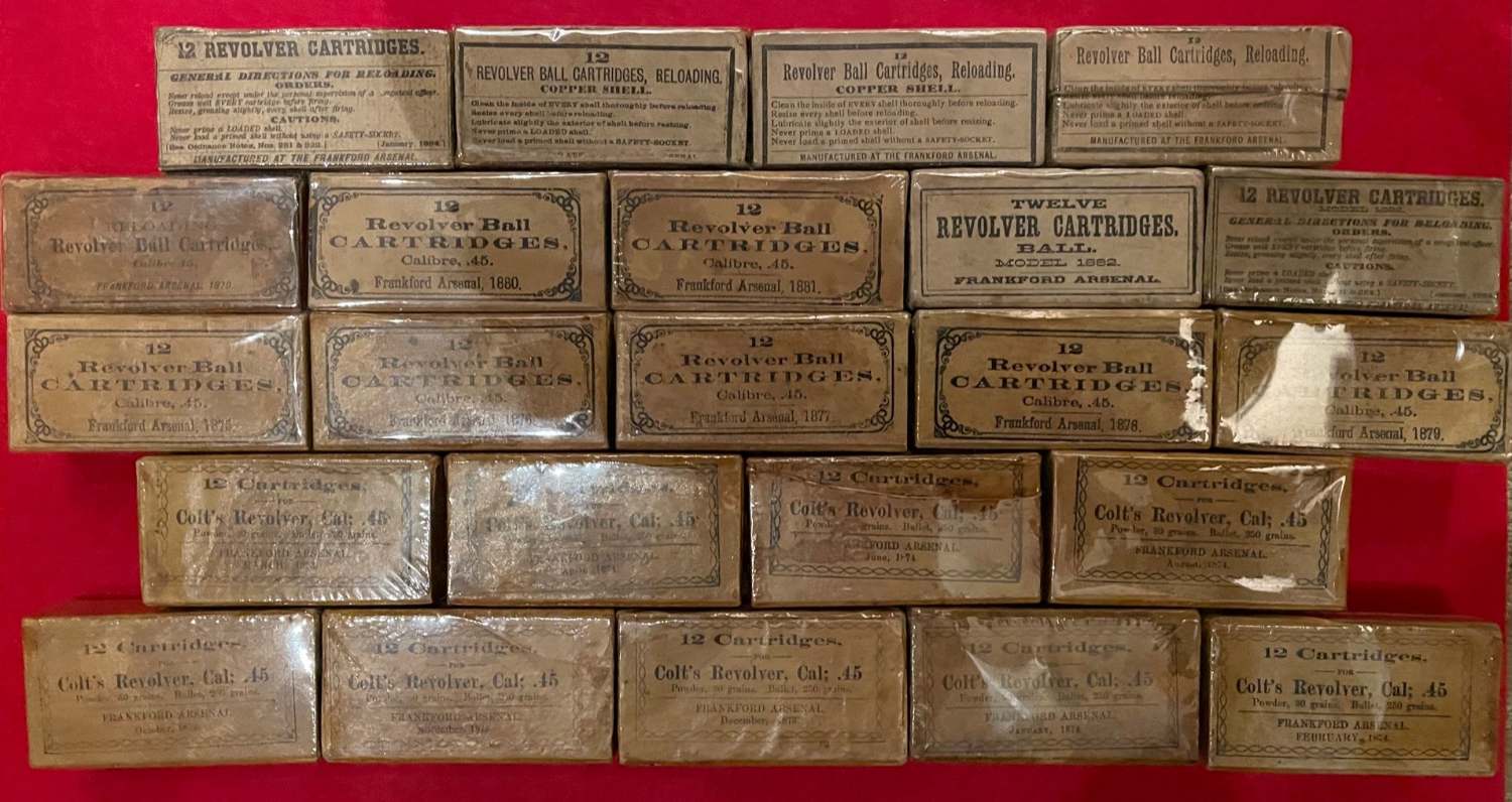 Frankford Arsenal .45 Cartridge Boxes (18661890) PLAINS INDIAN WARS