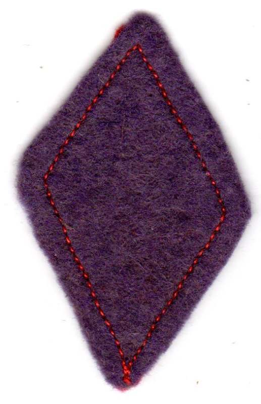 Layered Red on Purple Felt Diamonds 5th Division SSI(?) - CAN YOU ...