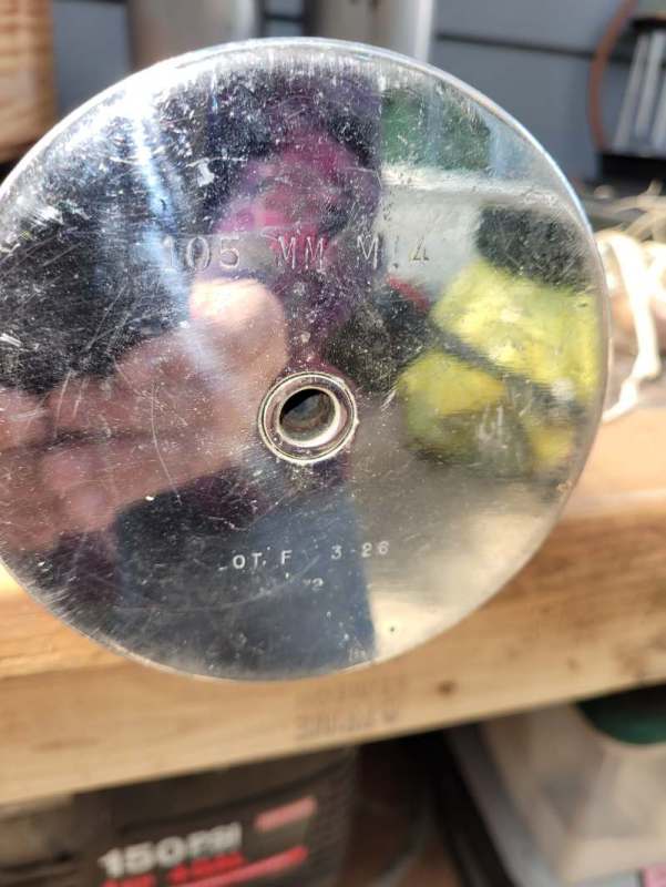 Interesting Man Cave item - what vintage is this 105MM shell ...