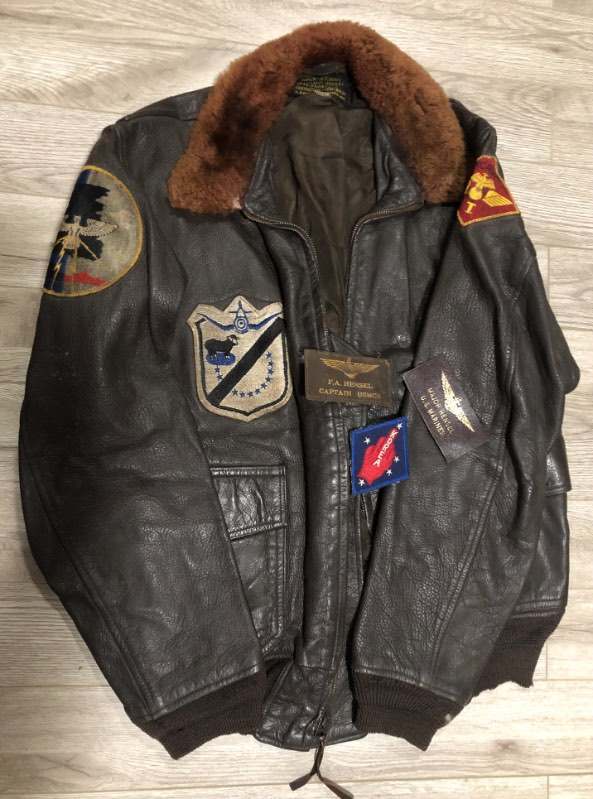 VMF-214 Black Sheep Squadron Korean War era flight jacket - FLIGHT