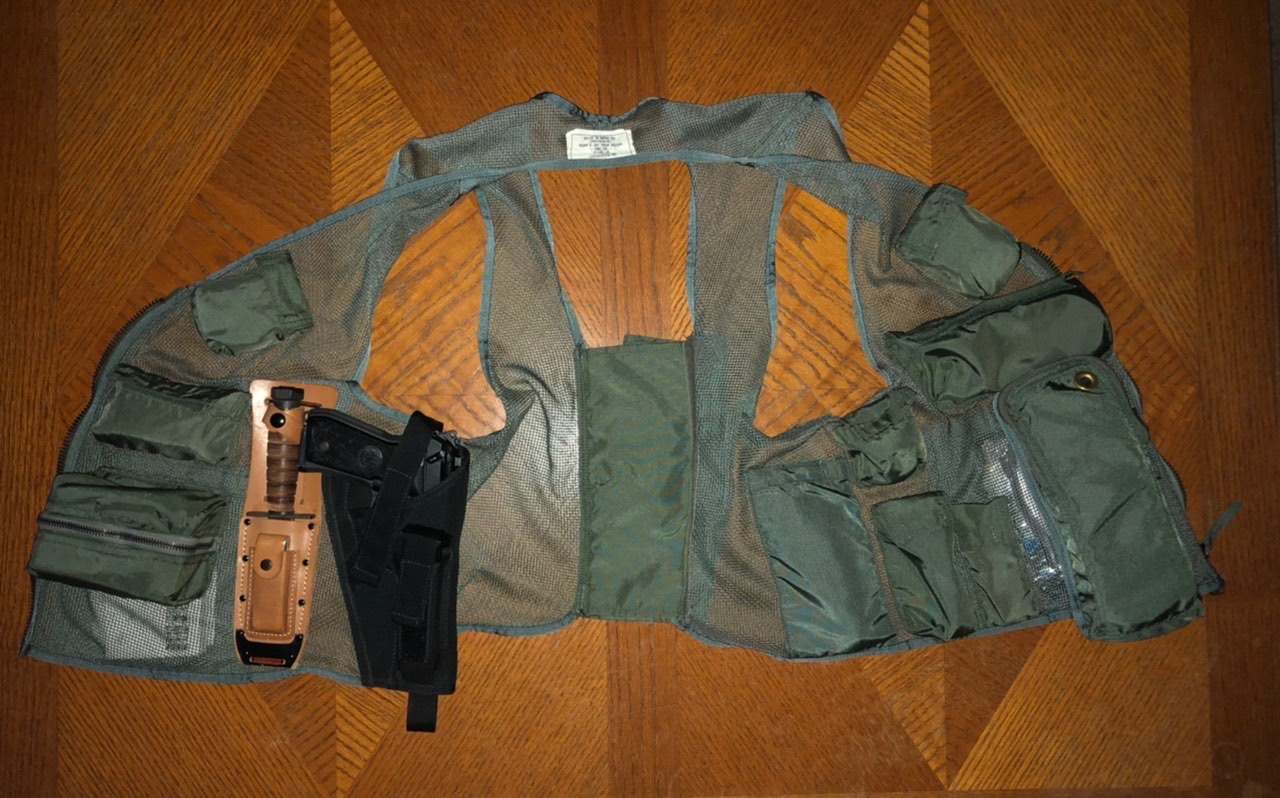US Army Vest, Survival, Mesh, Net SRU-21/P circa 1994