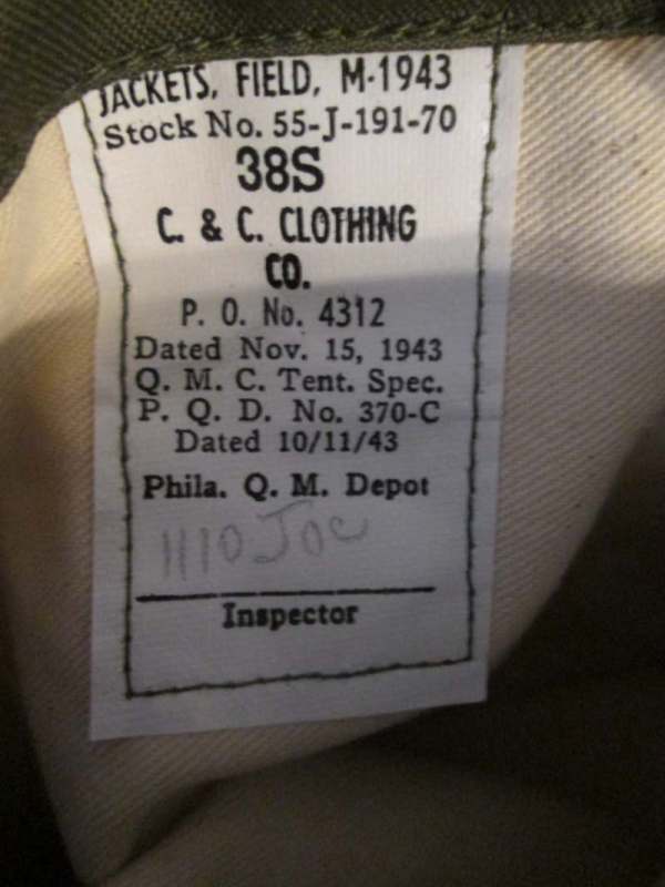 Is this M-43 field jacket original to WWII ? - UNIFORMS
