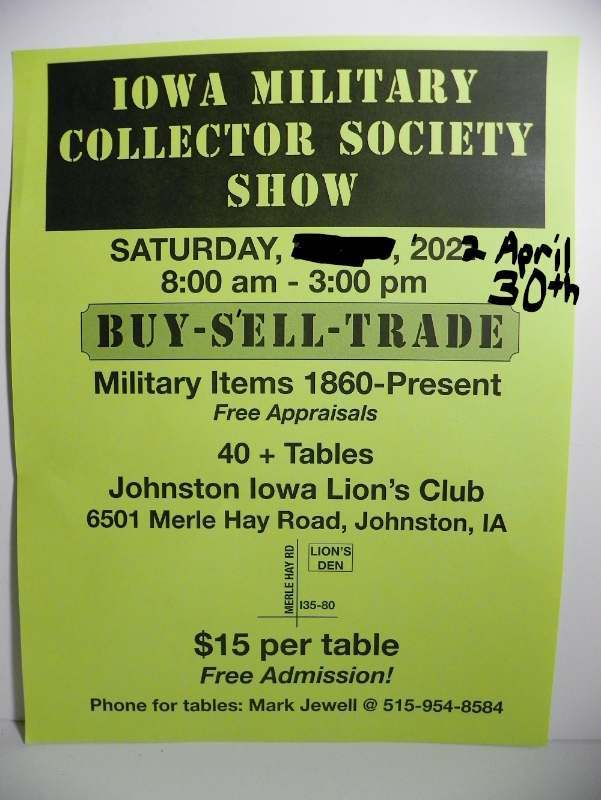 Des Moines, Iowa Show Saturday April 30th, 2022 PAST EVENTS U.S