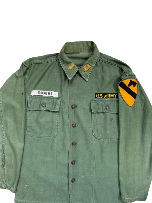 OG-107 Sateen shirt, 1st Cav. Korean war era? - UNIFORMS
