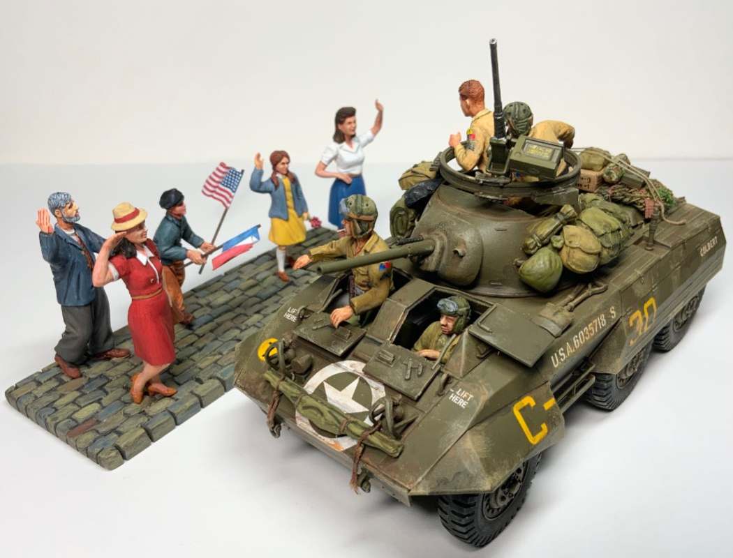 Maquette MONOGRAM 1/35 - M-8 Armored Car - WWII - Réf 6402 - Plastique à Peindre - Neuf