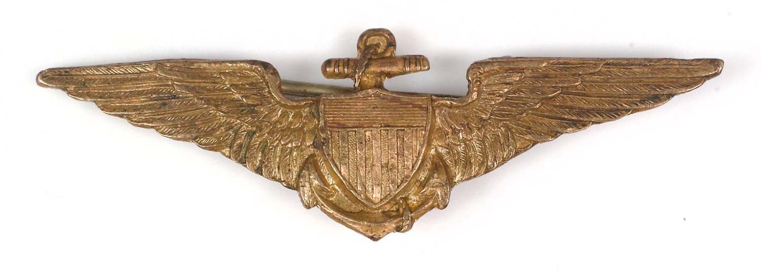WWI Naval Aviator wing made in the UK by Fattorini & Sons - WING BADGES ...