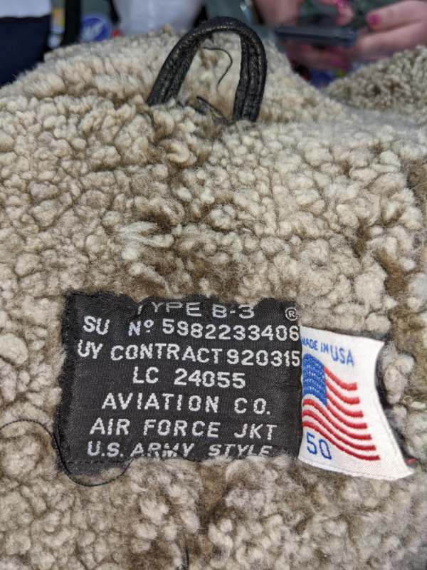 Help with identifying a B-3 Shearling Jacket - FLIGHT CLOTHING - U.S ...