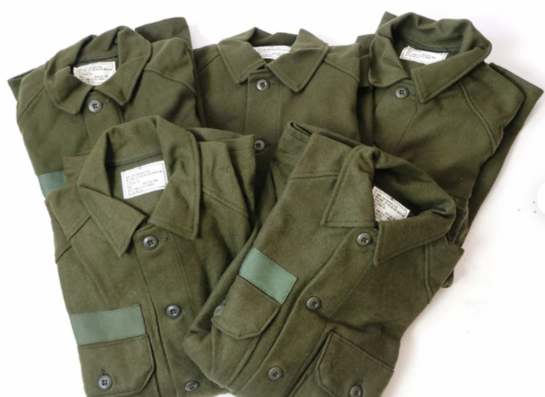 Unissued OG 108 Wool Shirts 1977 Dated - UNIFORMS - U.S.