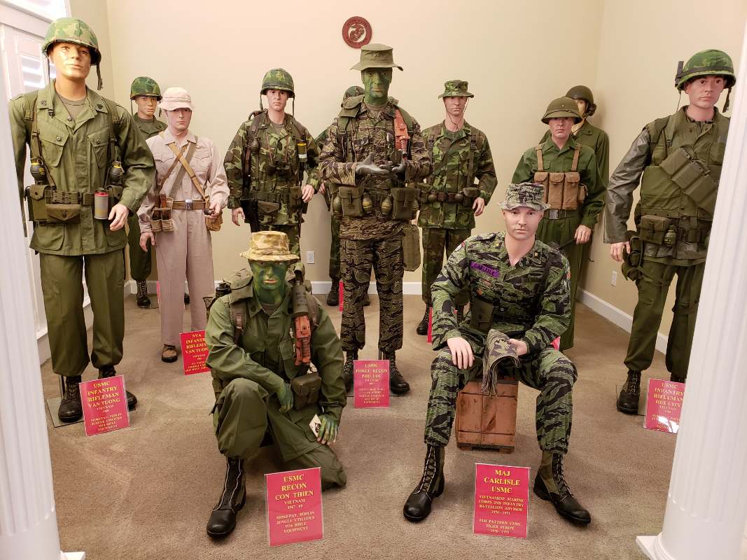 1954-1975 US MARINE VNMC ADVISOR TIGER STRIPE UNIFORM PATTERNS AND