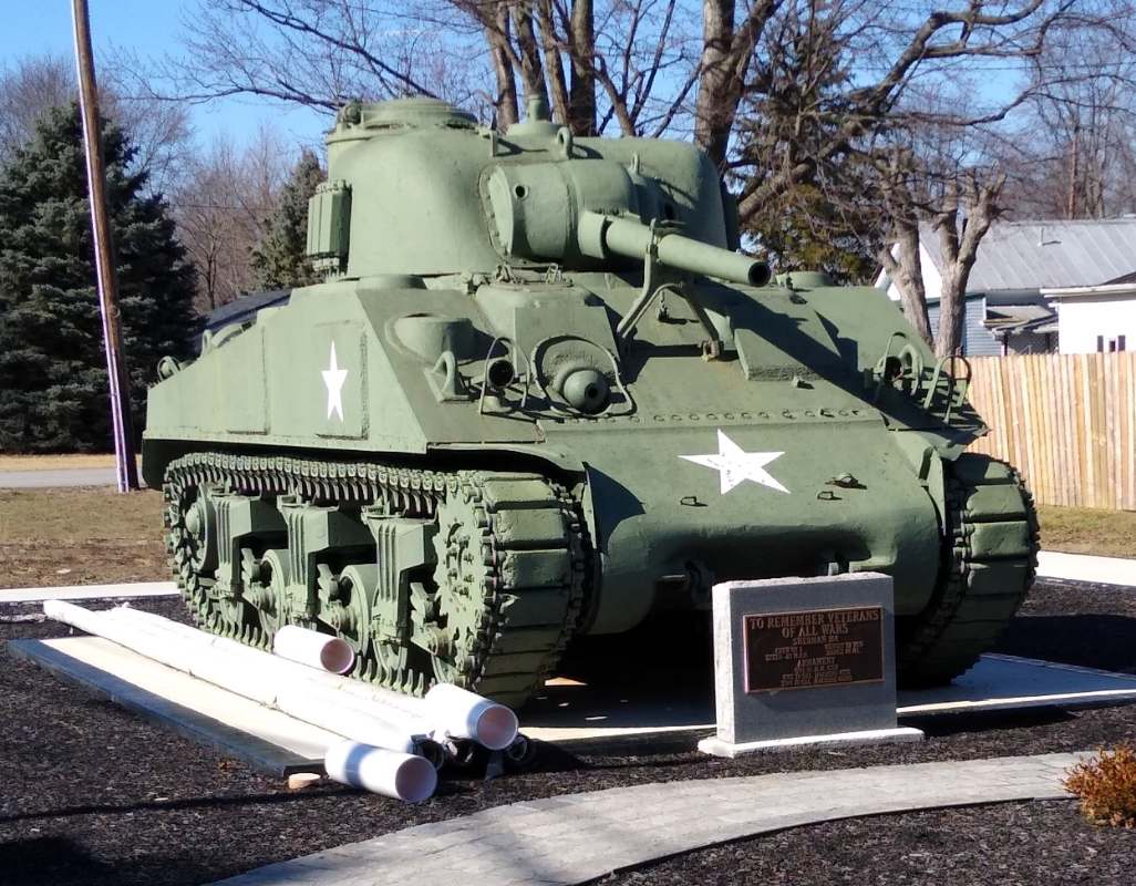 Sherman Tank Monument in Dunkirk (Ohio that is!) MUSEUMS