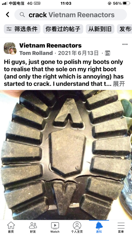 Can anyone tell me about NOS Vietnam jungle boots Do they commonly split on the soles UNIFORMS U.S. Militaria Forum