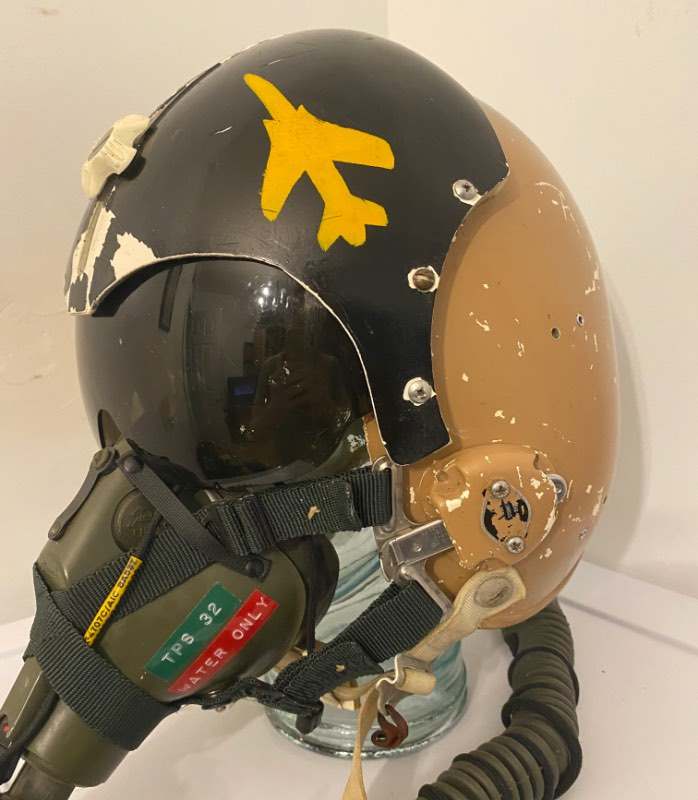 Vietnam War Camo’d F105 Pilot’s Helmet FLYING HELMETS AND
