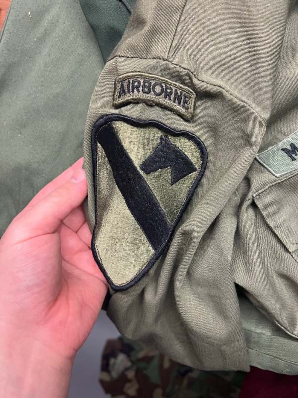 1st Cav Airborne Patch on OG 507 - UNIFORMS - U.S. Militaria Forum