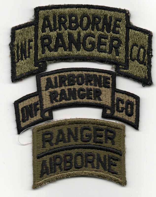 Identification? Airborne Ranger Infantry Company Scrolls - ARMY