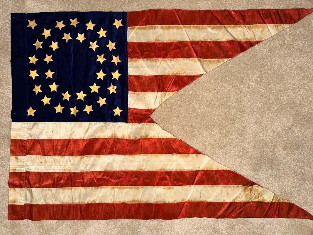 34-Star Union Cavalry Guidon and 35-Star Union National Color - (1861-1865)  AMERICAN CIVIL WAR - The War Between the States - U.S. Militaria Forum, image size:1067x800