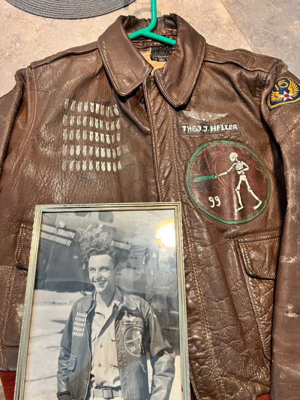 Theo Heller WW2 thru VN painted leather - FLIGHT CLOTHING - U.S.