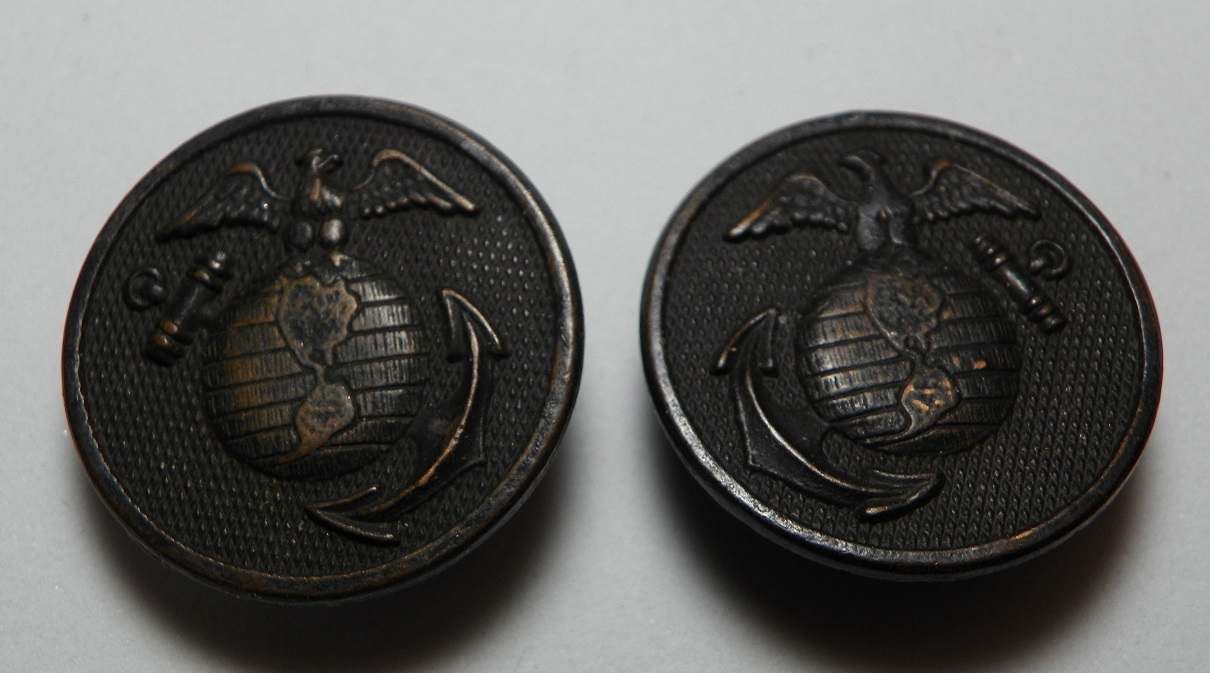 USMC Named Medal Grouping with EGA Collar Disks + Expert Rifleman + 3rd ...