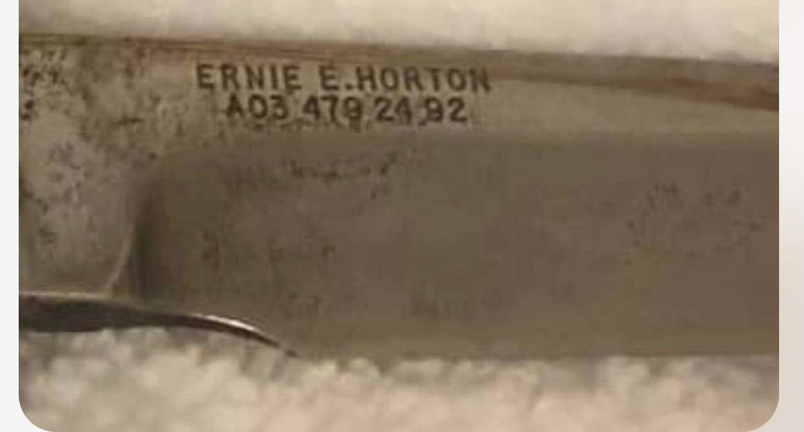 Vietnam Ear Randall Knife Etched Name ID Help EDGED WEAPONS U S Vietnam ear randall knife etched name id help edged weapons u s