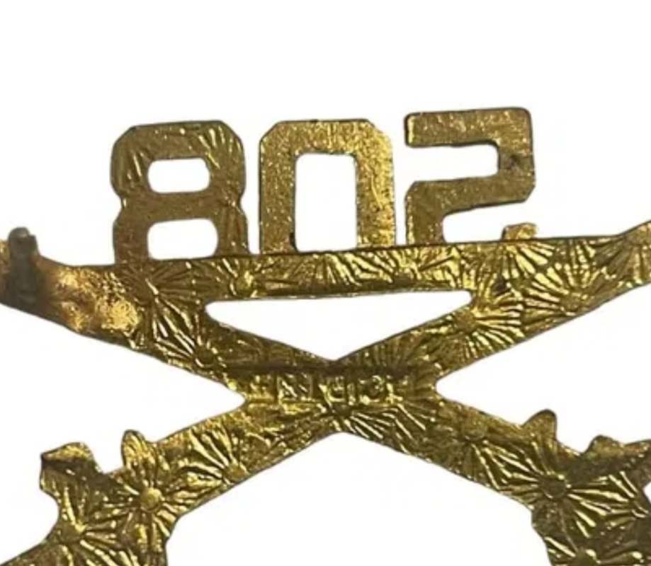 Ｆフランス軍＊１８５１～１８５９ミニチュア２連勲章チェーン（実物） WW2 508th snowflake crossed rifle pin - BRANCH OF SERVICE COLLAR