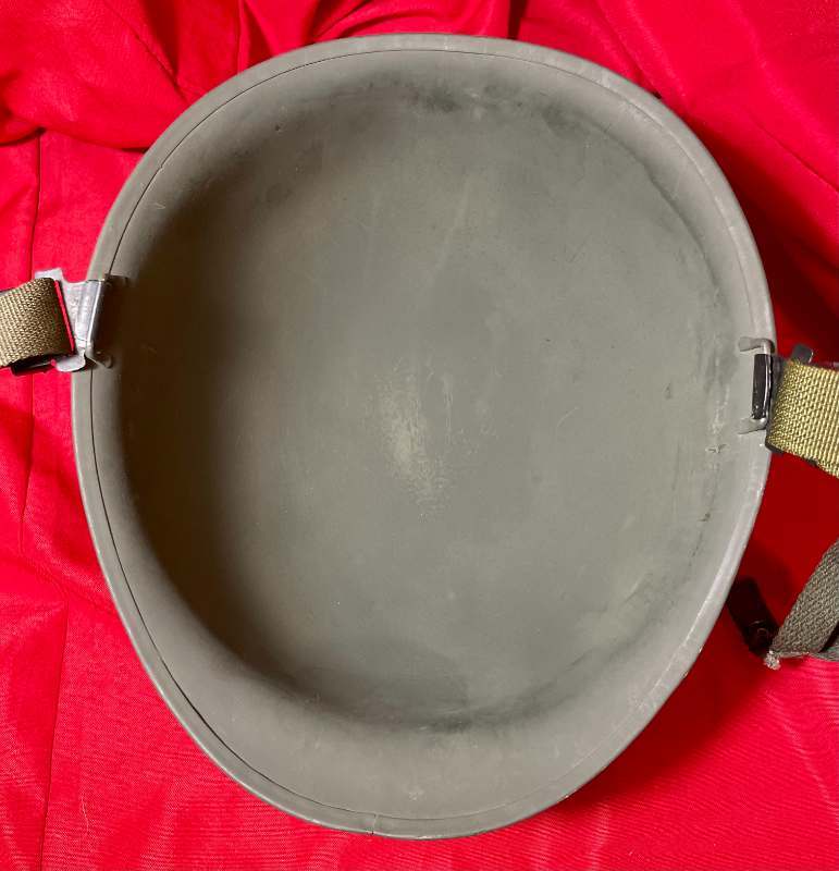 M1 Helmet, no stamp or markings - M-1; M-1C & M-2 HELMETS - U.S.