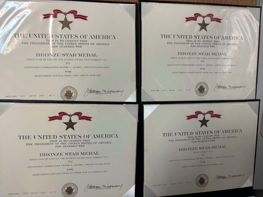 Bronze Star Award Certificates Citations To Vietnam War US Naval bronze-star-award-certificates-citations-to-vietnam-war-us-naval