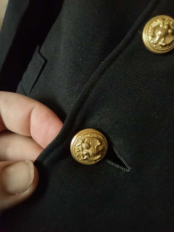 【美品】SULLO/スージョ CIYT UNIFORM NVY Ｌ Neat Ided 1930's U.S. Navy CPO Uniform Coat from local