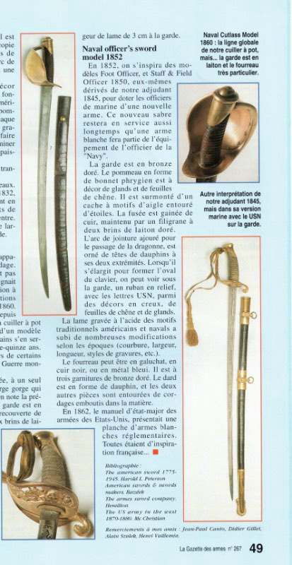 Origins of the M1852 US Navy Officer’s Sword: Main Article