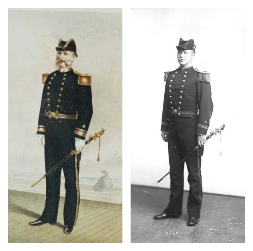 The rediscovered 1886 US Navy Officer Uniform photographs at the  Smithsonian - NAVAL & SEA SERVICE UNIFORMS - U.S. Militaria Forum