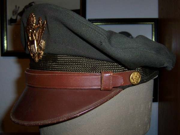 WW2 US Army Officer's Summer Service Cap 7 1/4 in Hats