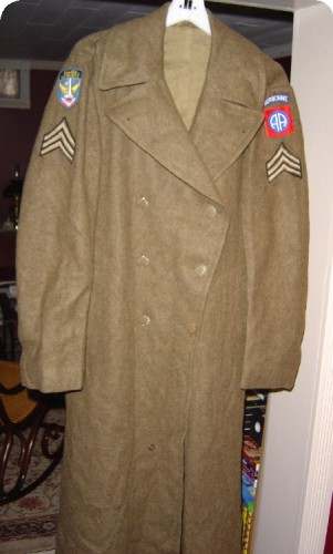 Overcoat, Wool, Melton, OD, Roll Collar, M1939 - UNIFORMS